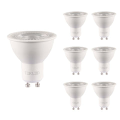 Lepus LED Spot Bulb PAR16 Dimmable GU10 7W Pack of 6