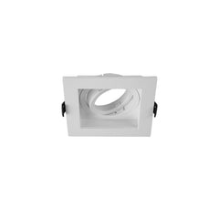 Polycarbonate Rectangle Grill Tilt Recessed Downlight GU10