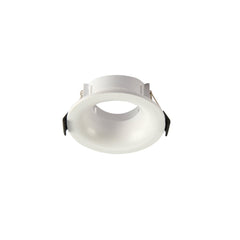 Round Anti Glare Polycarbonate Recessed Fixed Downlight GU10 White or Black