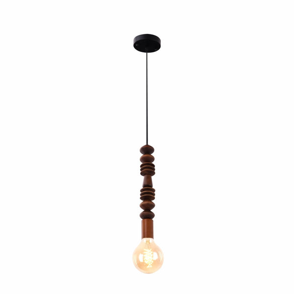 Stone Balance Wood Marble Stack Pendant Ceiling Light E27