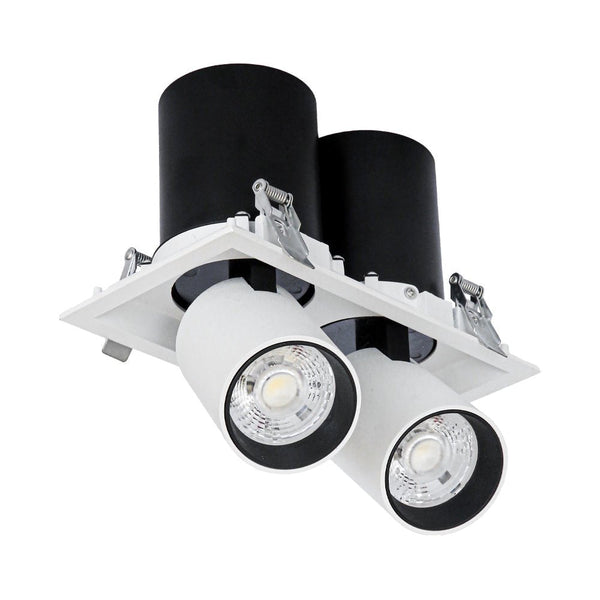 Telescopic Swivel Tilt Adjustable Retractable In-Out LED Rectangle Downlight
