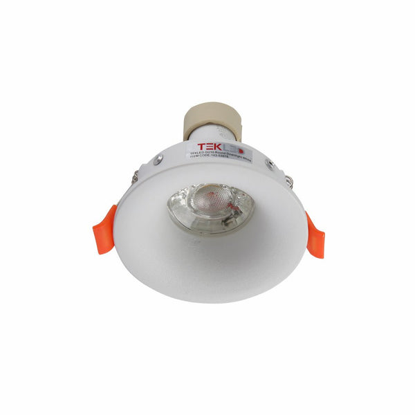 Round or Rectangle White Diecast Aluminium Fixed Downlight GU10 Fitting