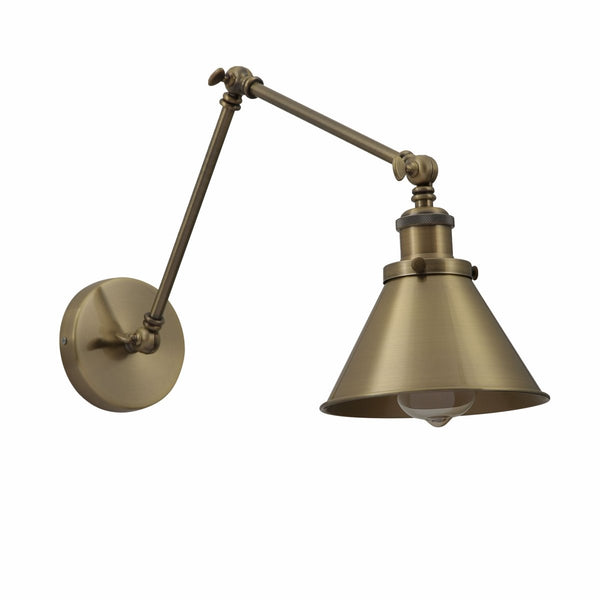 Metal Hinged Cone Wall Light E27 Fitting