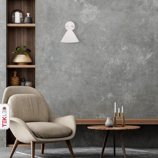 Matte White Cone Wall Light E27 Fitting