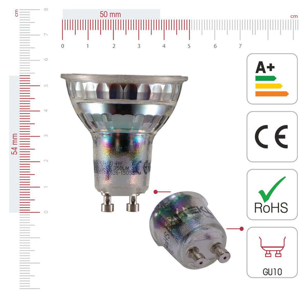 TEKLED
Crux LED Spot Bulb PAR16 GU10 4W - 3000K Warm White / Pack of 6.