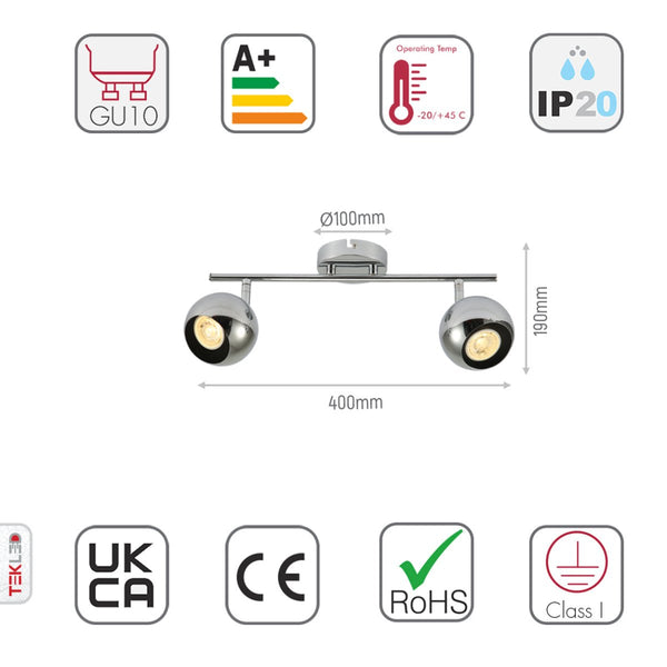 Sphere Rotatable GU10 Spotlight