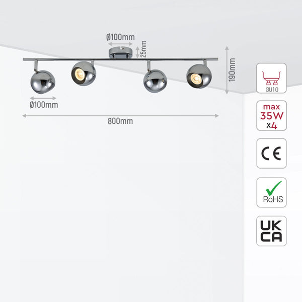 Sphere Rotatable GU10 Spotlight
