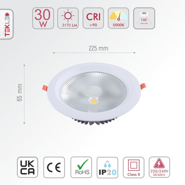 LED COB Recessed Fixed Downlight