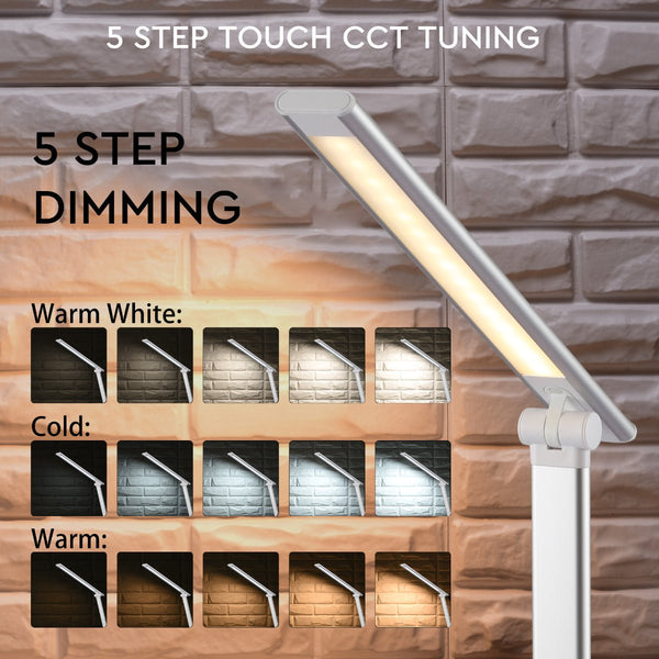 Lingo Desk Light Dimmable and Colour Modes with Wireless Phone Charger