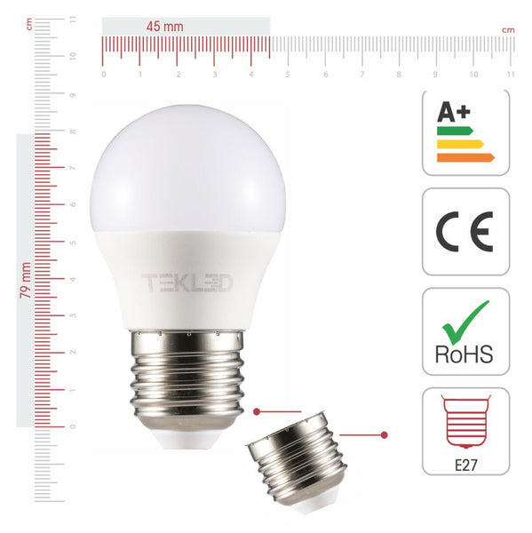 Ursa LED Golf Ball Bulb G45 Dimmable E27 Edison Screw 5W