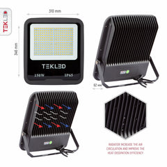 LED Floodlight SMD3030 150W Cool White 4000K IP65