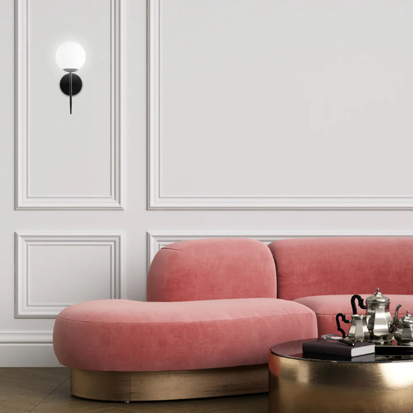 Mid-century Nordic Globe Sconce Modern Wall Light