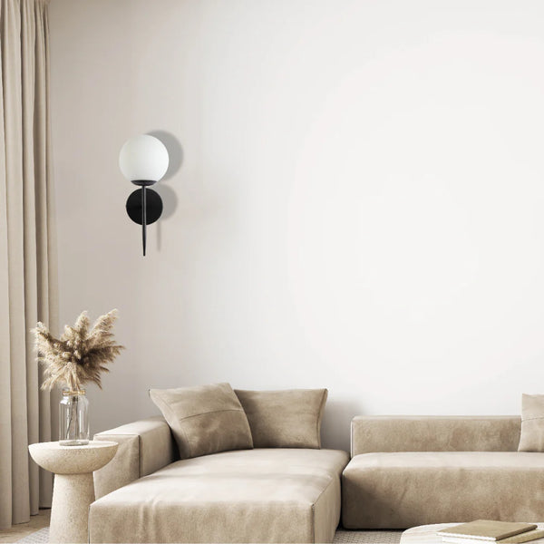 Mid-century Nordic Globe Sconce Modern Wall Light