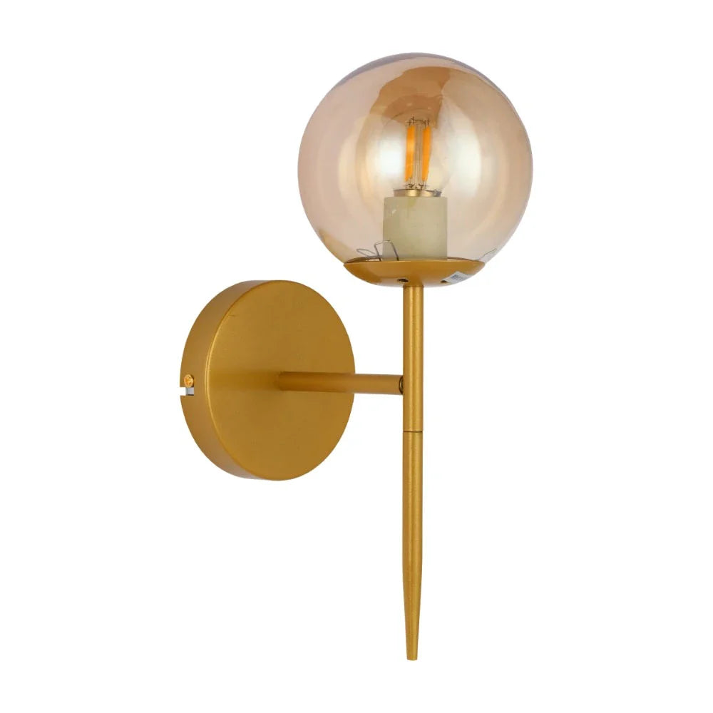 Mid-century Nordic Globe Sconce Modern Wall Light