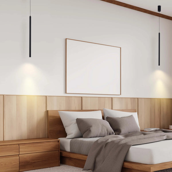 Slim Cylindrical Pendant Light - 5W, 4000K Cool White, IP20