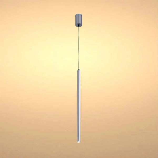 Slim Cylindrical Pendant Light - 5W, 4000K Cool White, IP20