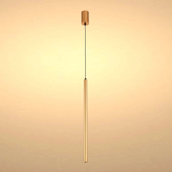 Slim Cylindrical Pendant Light - 5W, 4000K Cool White, IP20