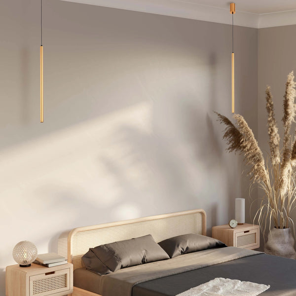 Slim Cylindrical Pendant Light - 5W, 4000K Cool White, IP20