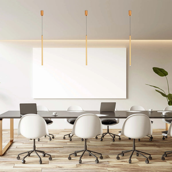 Slim Cylindrical Pendant Light - 5W, 4000K Cool White, IP20