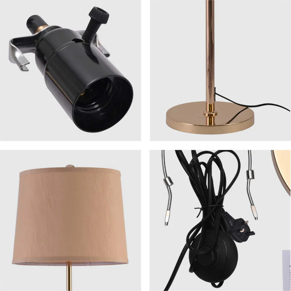Minimalist Floor Lamp Rose Gold Flaxen