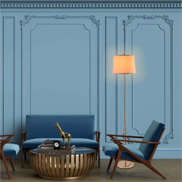 Minimalist Floor Lamp Rose Gold Flaxen