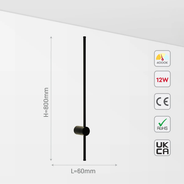 Minimalist Linear Wall Sconce Light