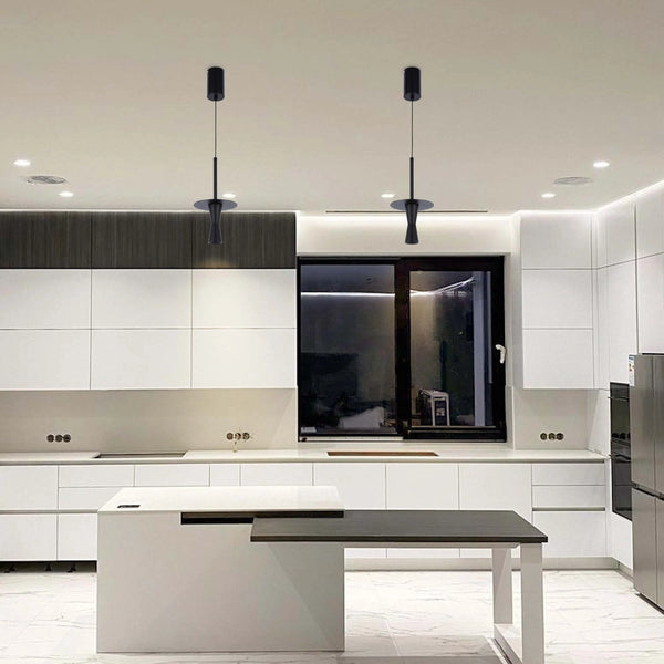 Minimalist Trumpet Pendant Light - 7W LED, 4000K Cool White, IP20