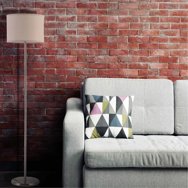 Minimalist Floor Lamp Nickel Flaxen
