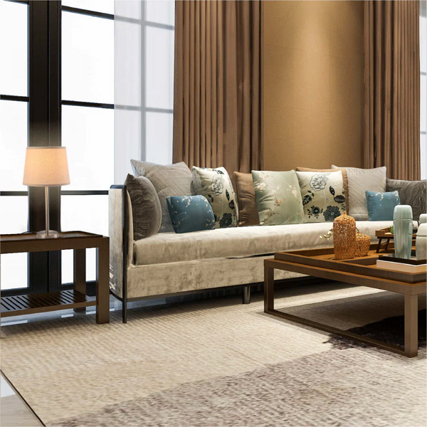 Minimalist Table Lamp Nickel Flaxen