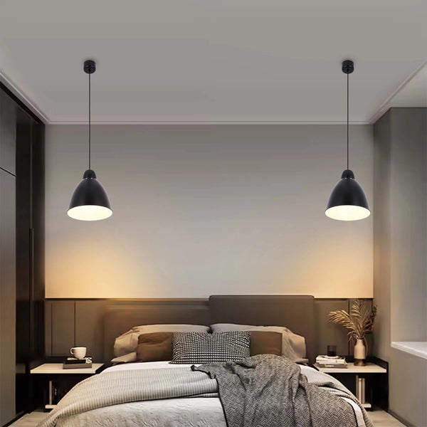 Modern Bell Pendant Light – 300mm Diameter, E27 Fitting, Adjustable Cable