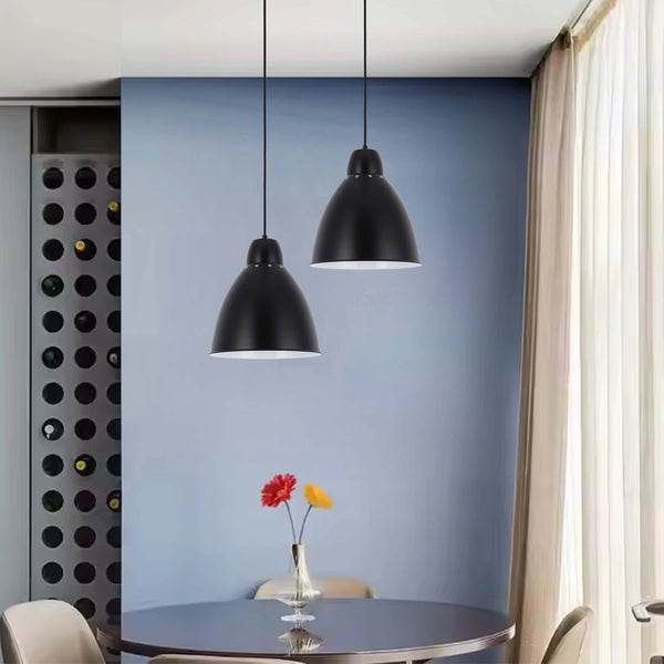 Modern Bell Pendant Light – 300mm Diameter, E27 Fitting, Adjustable Cable
