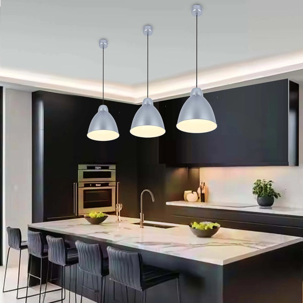 Modern Bell Pendant Light – 300mm Diameter, E27 Fitting, Adjustable Cable