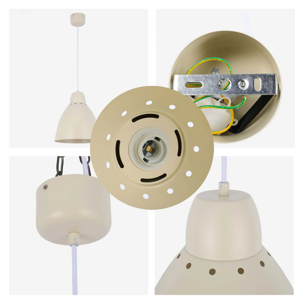 Modern Bell Pendant Light – 300mm Diameter, E27 Fitting, Adjustable Cable