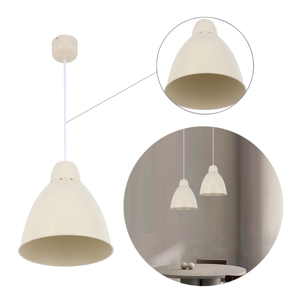 Modern Bell Pendant Light – 300mm Diameter, E27 Fitting, Adjustable Cable