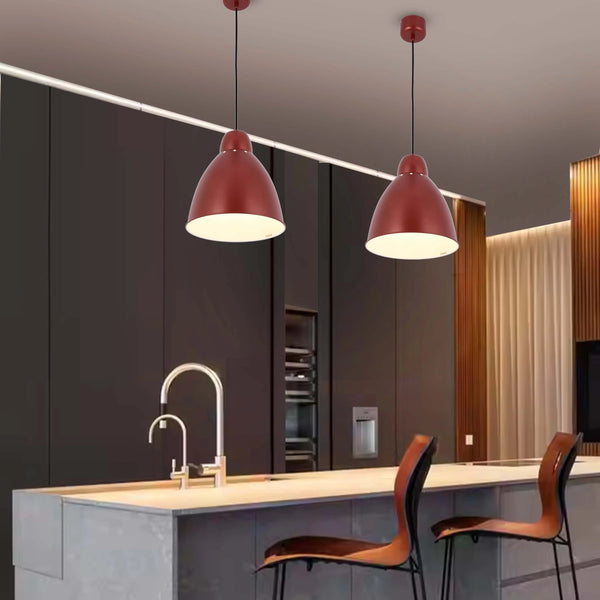 Modern Bell Pendant Light – 300mm Diameter, E27 Fitting, Adjustable Cable