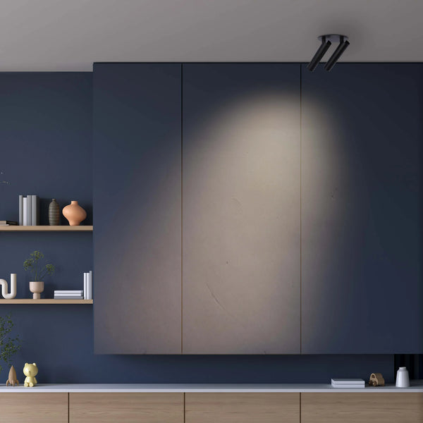 Modern Black & White 2-Light Spotlight