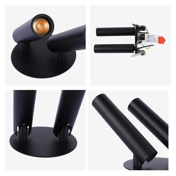 Modern Black & White 2-Light Spotlight