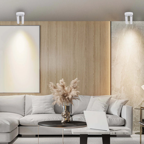 Modern Black & White 2-Light Spotlight