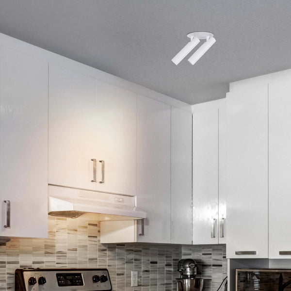 Modern Black & White 2-Light Spotlight