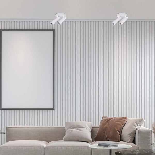 Modern Black & White 2-Light Spotlight