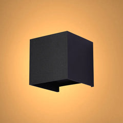Modern Cube LED Wall Light, Dual Beam IP54, 2x3W 3000K Warm White Outdoor & Indoor Lighting
