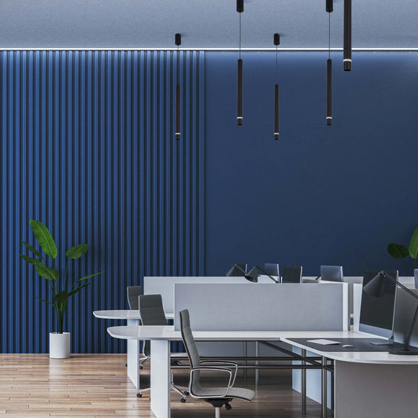 Slim Cylindrical LED Pendant Light - 7W, 4000K Cool White, IP20