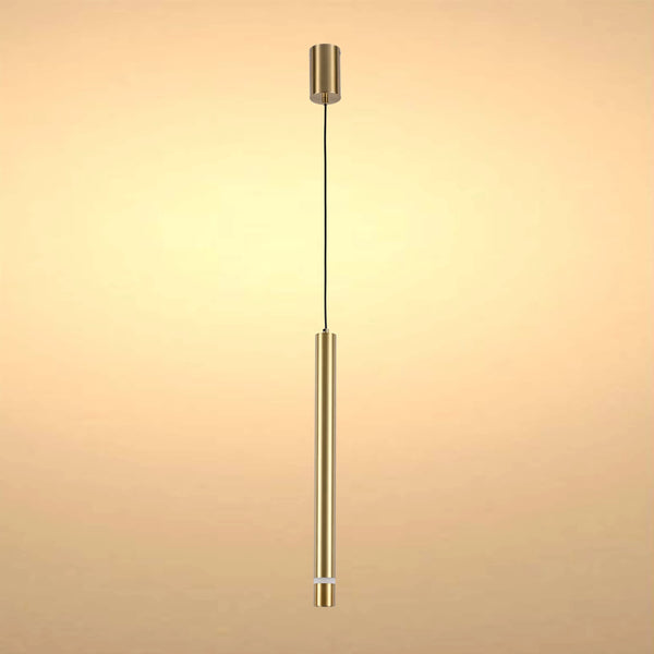 Slim Cylindrical LED Pendant Light - 7W, 4000K Cool White, IP20