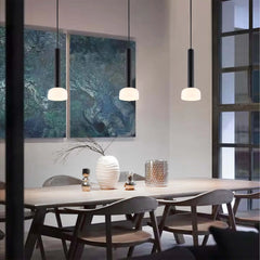 Minimalist Cylindrical LED Pendant Light - 8W, 3CCT, 340mm Length