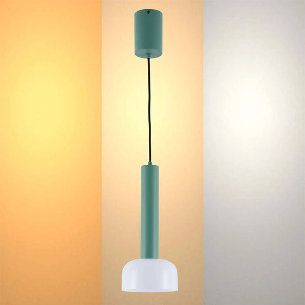 Minimalist Cylindrical LED Pendant Light - 8W, 3CCT, 340mm Length