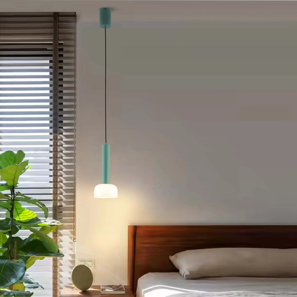 Minimalist Cylindrical LED Pendant Light - 8W, 3CCT, 340mm Length