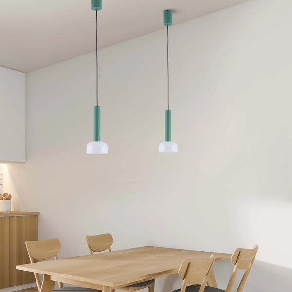 Minimalist Cylindrical LED Pendant Light - 8W, 3CCT, 340mm Length