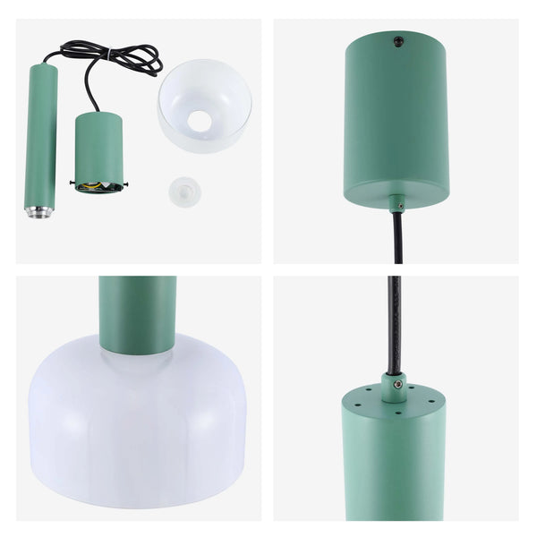 Minimalist Cylindrical LED Pendant Light - 8W, 3CCT, 340mm Length