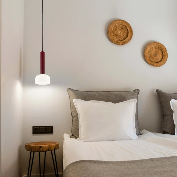 Minimalist Cylindrical LED Pendant Light - 8W, 3CCT, 340mm Length