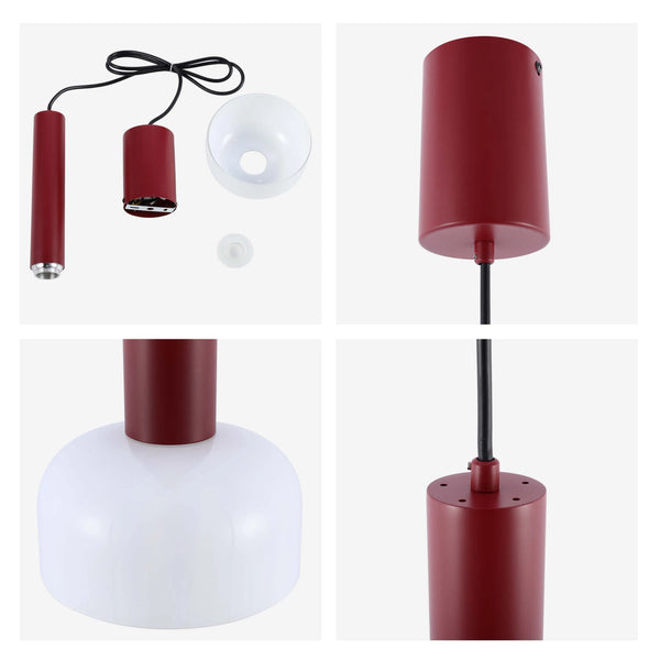 Minimalist Cylindrical LED Pendant Light - 8W, 3CCT, 340mm Length